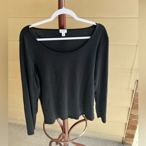 J. Crew Scoop Neck Long Sleeve Top #1